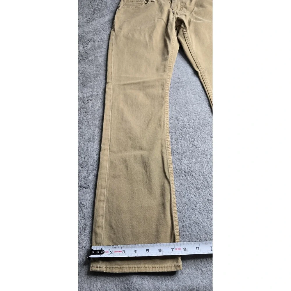 BKE Buckle Jake Straight Leg Jeans Mens 30R 30x30 Tan Khaki Comfort Stretch